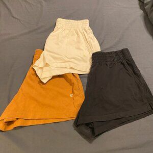 EUC Bundle: Trio of SMALL Everlane Retro Jersey Shorts Three Pairs